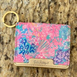 Lilly Pulitzer Floral Keychain Wallet